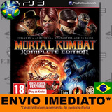 Ps3 Mortal Kombat Komplete Edition Código Psn Envio Agora