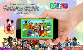 Invitación Digital Personaje O Cualquier Temática Vídeos srxhQdCBt