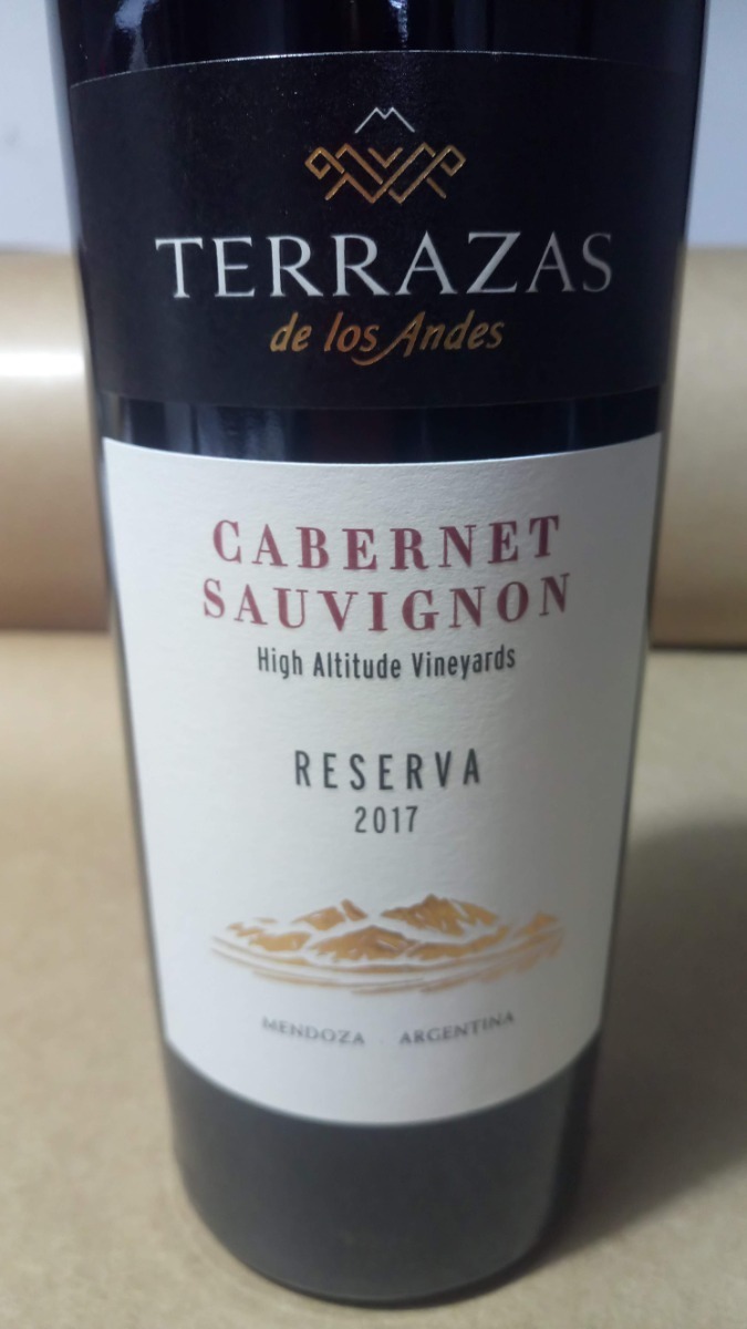 Vinho Terrazas De Los Andes Cabernet Sauvignon Reserva 2017