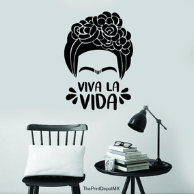 Vinil Decorativo Para Pared Frida Kahlo Viva La Vida