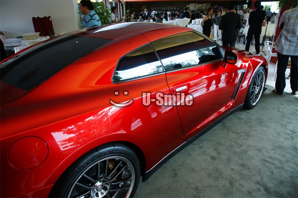 Candy apple red vinyl wrap pikolpress