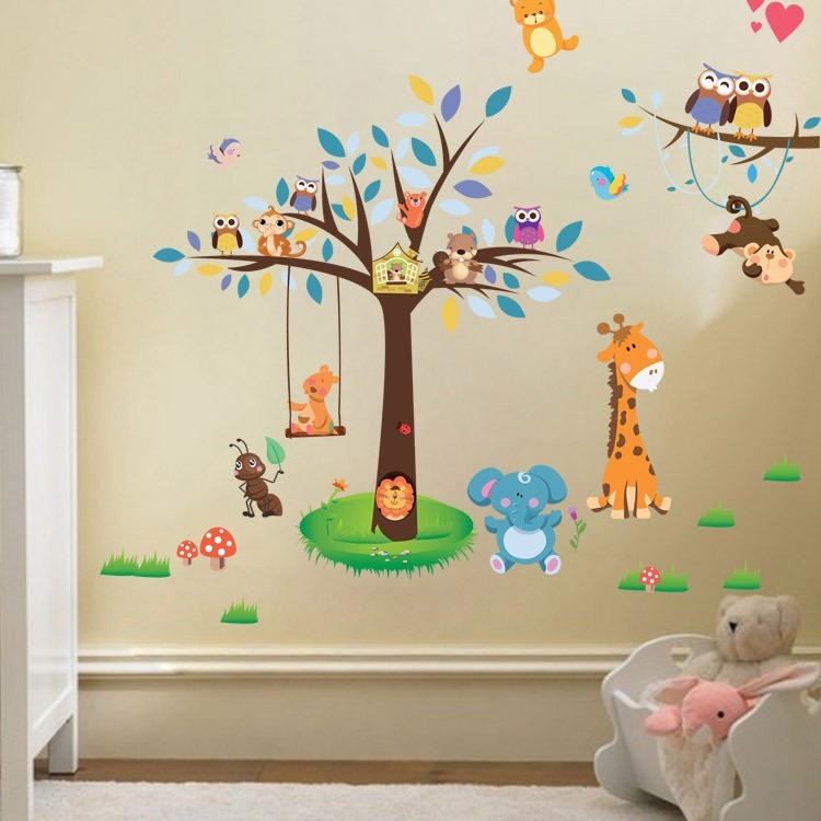 Vinilo Decorativo Infantil Cuarto Del Bebe Árbol Niños - S/ 45,00 en ... Vinilo Decorativo Infantil Cuarto Del Bebe Árbol Niños - S/ 45,00 en ...