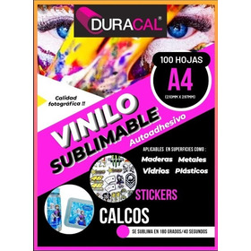 Vinilo Sublimable Autoadhesivo  Blanco (10 Hojas A4) Polgraf