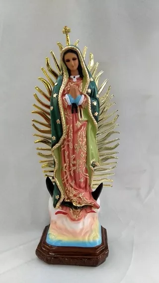 Virgen de Plomo de la virgen maria. Virgen-de-guadalupe-de-30-cm-resina-resplandor-de-plastico-D_NQ_NP_684311-MLM32198937599_092019-W