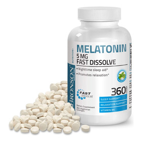 Vitamina  Melatonina 5 Mg Tabletas De Menta De Disol Vbm