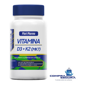 Vitamina D3 10.000ui + K2 Mk7 240 Cápsulas Pluri Pharma