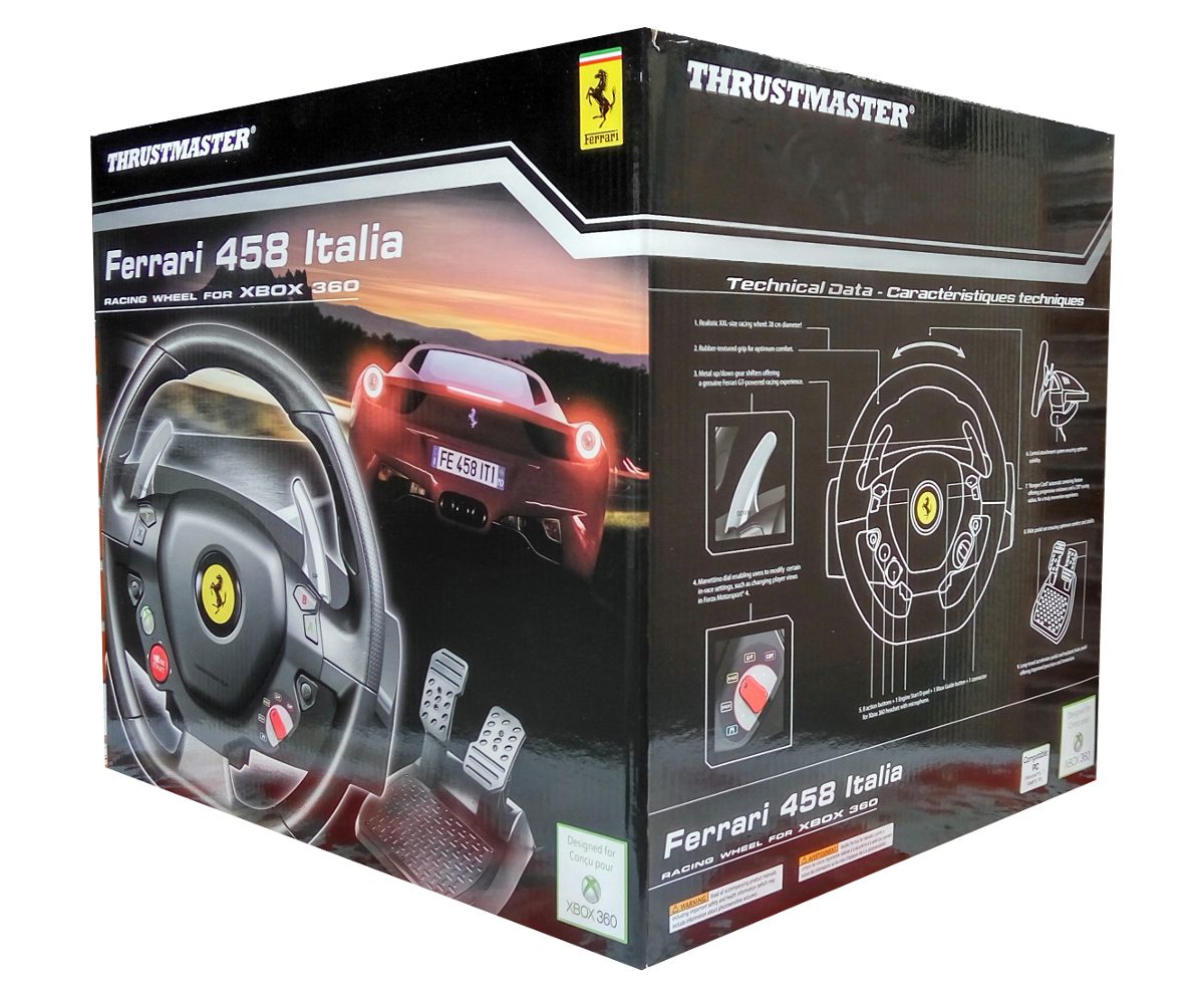 Volante Para Xbox 360 E Pc Thrustmaster Ferrari 458 Italia ...