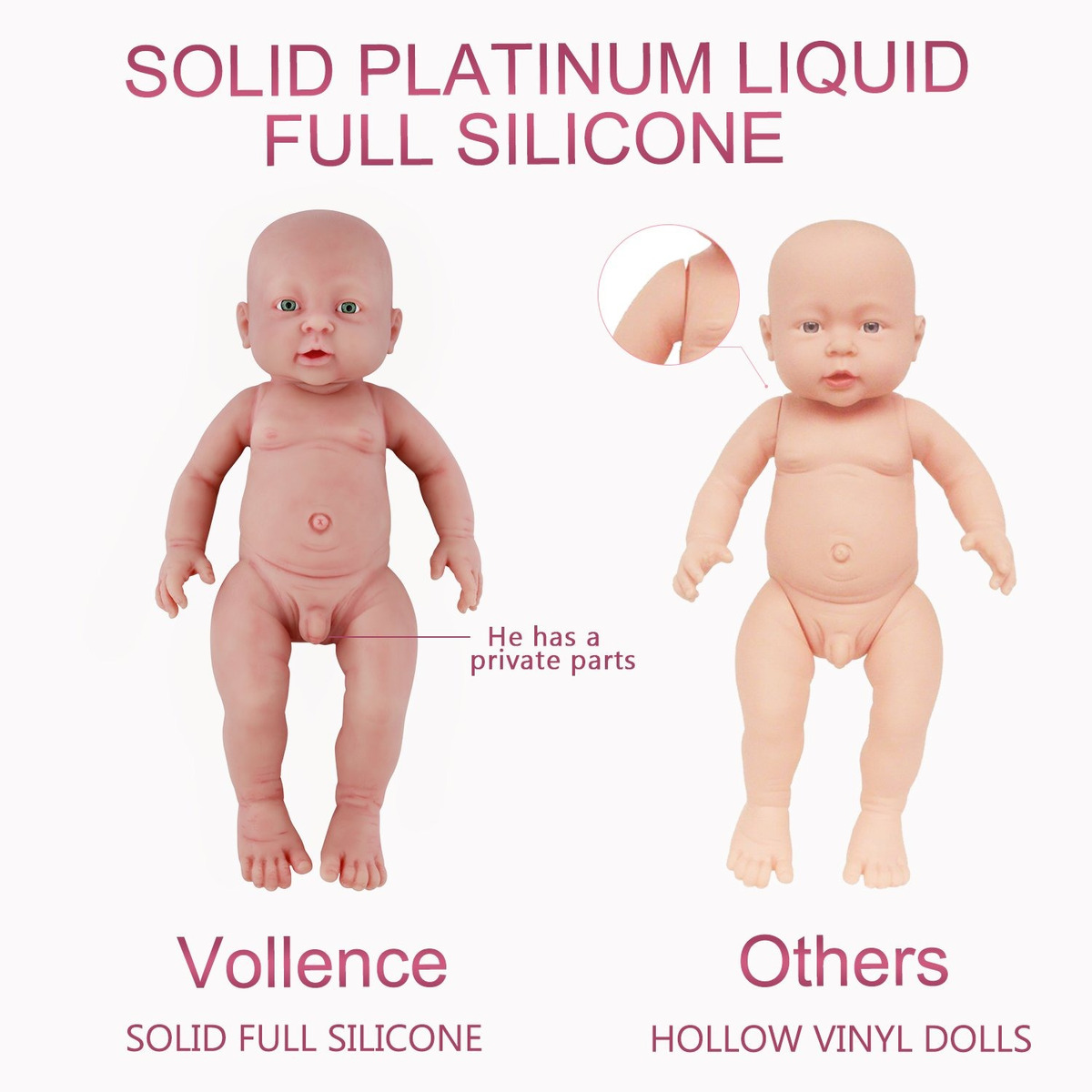 vollence silicone baby doll