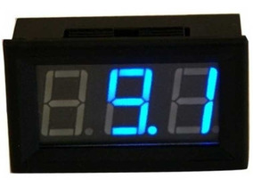 3 1//2 Dígitos Lcd Azul Metro del panel Iluminado Voltímetro