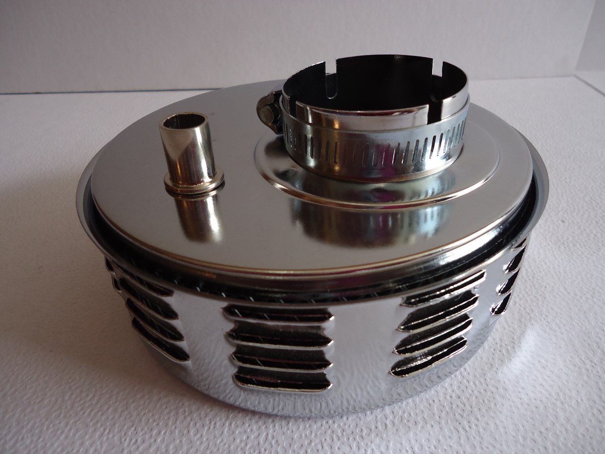 Filtro De Gasolina Para Vocho Vw Sedan Filtro Cromado Con Louvers Empi Vocho Scat - $ 793.50 en