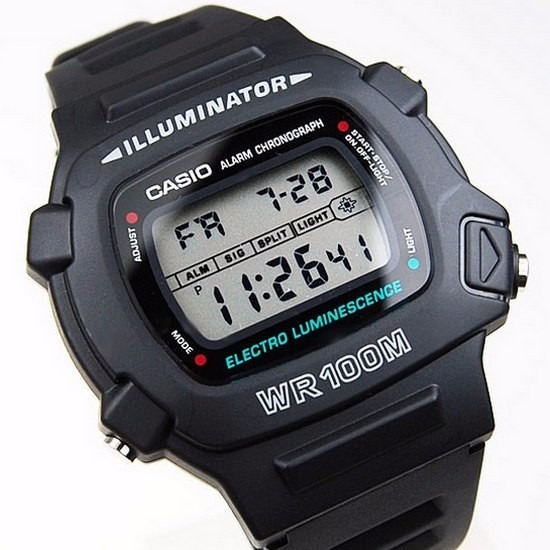 W-740 1v Relógio Casio Illuminator Retrô Wr100m Crono Anos80 - R$ 189,00 em Mercado Livre