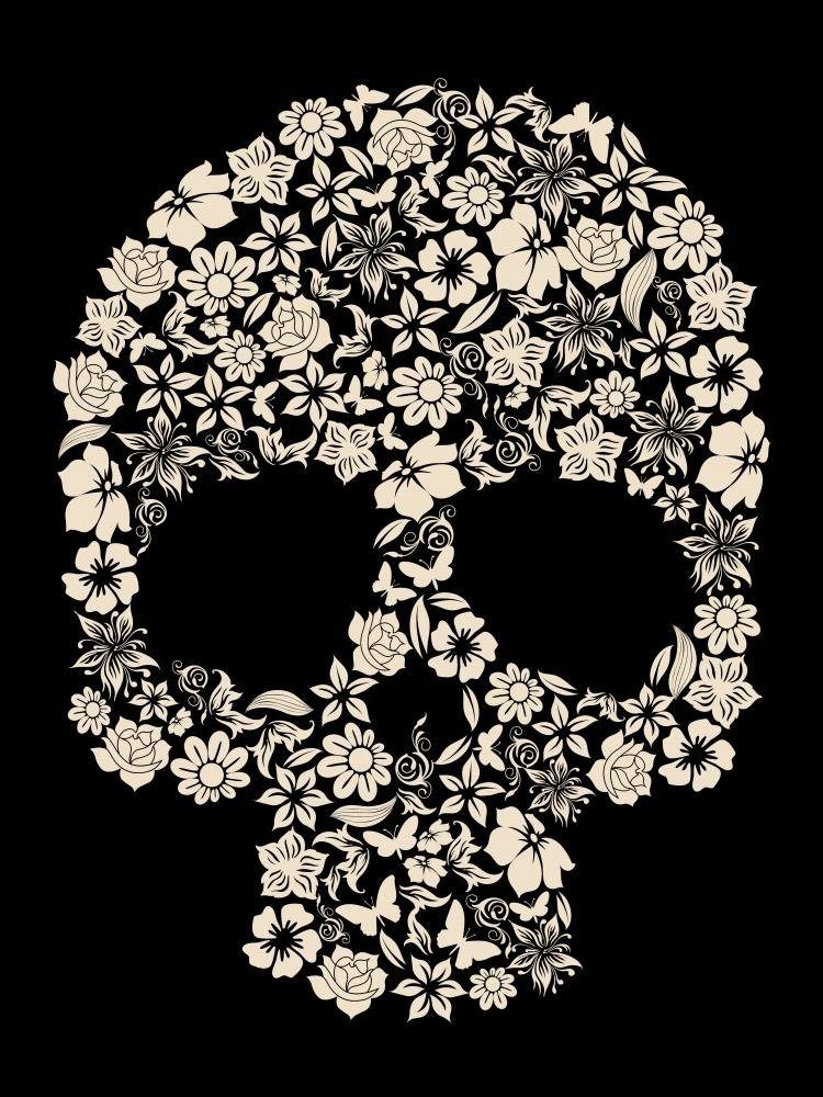 Free Free 297 Flower Skull Svg SVG PNG EPS DXF File