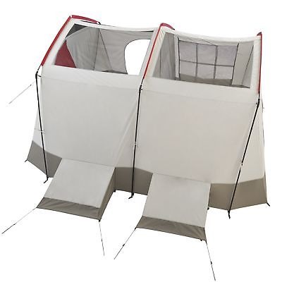 Rojo Wenzel Kodiak 12 X 14 9 persona estilo cabaña familiar tienda de campaña con Divisor