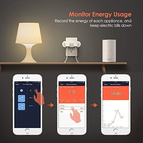 2Pack 50W Equivalent E26 GreenDot Smart WiFi Multi-Colored Adjustable Dimmable LED Light Bulb 7W Compatible with Alexa /& Google Assistant No Hub Required