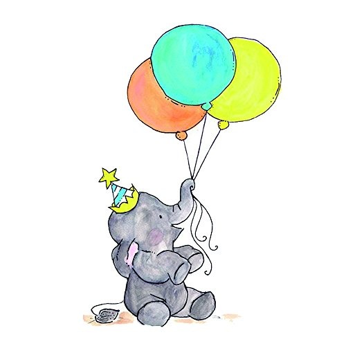 Wyuen 5 Pcs Dibujos Animados Elefante Mujeres Tatuaje Tempor