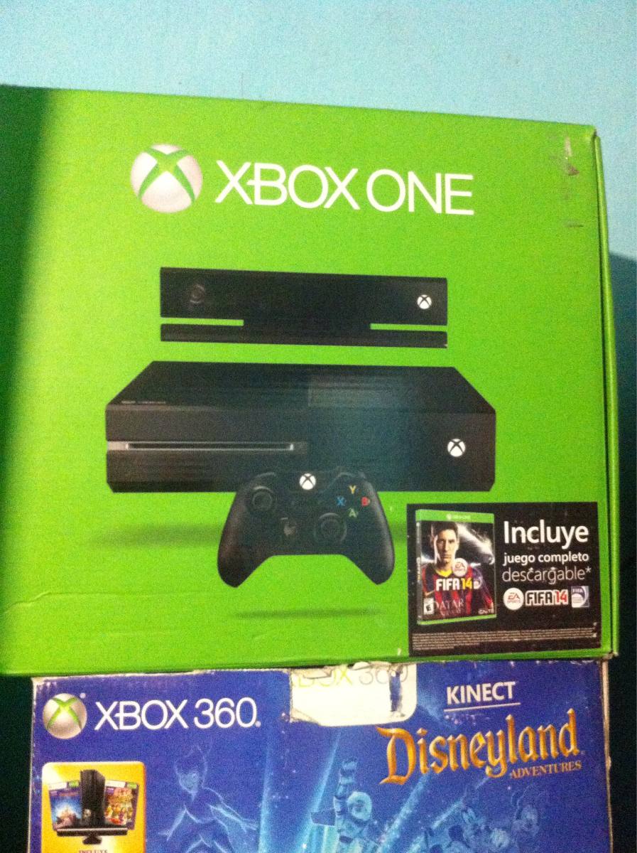 Xbox One Con Kinect 500gb Un Juego Físico Y Digitales Gratis - $ 5,000.00 en Mercado Libre
