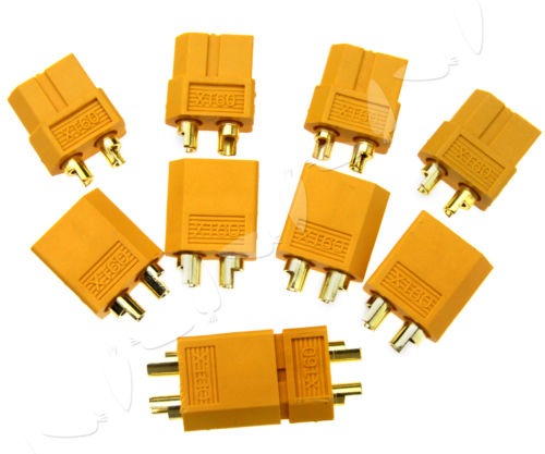 {100 enchufe cilíndrico amarillo cable conector