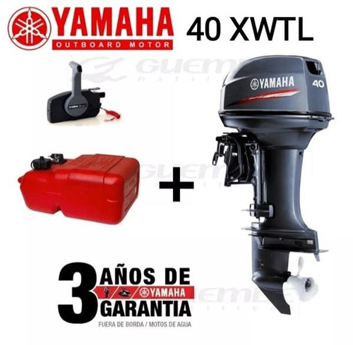  Yamaha  40  Hp  2t  Arranque Electrico Con Power Trim Largo 