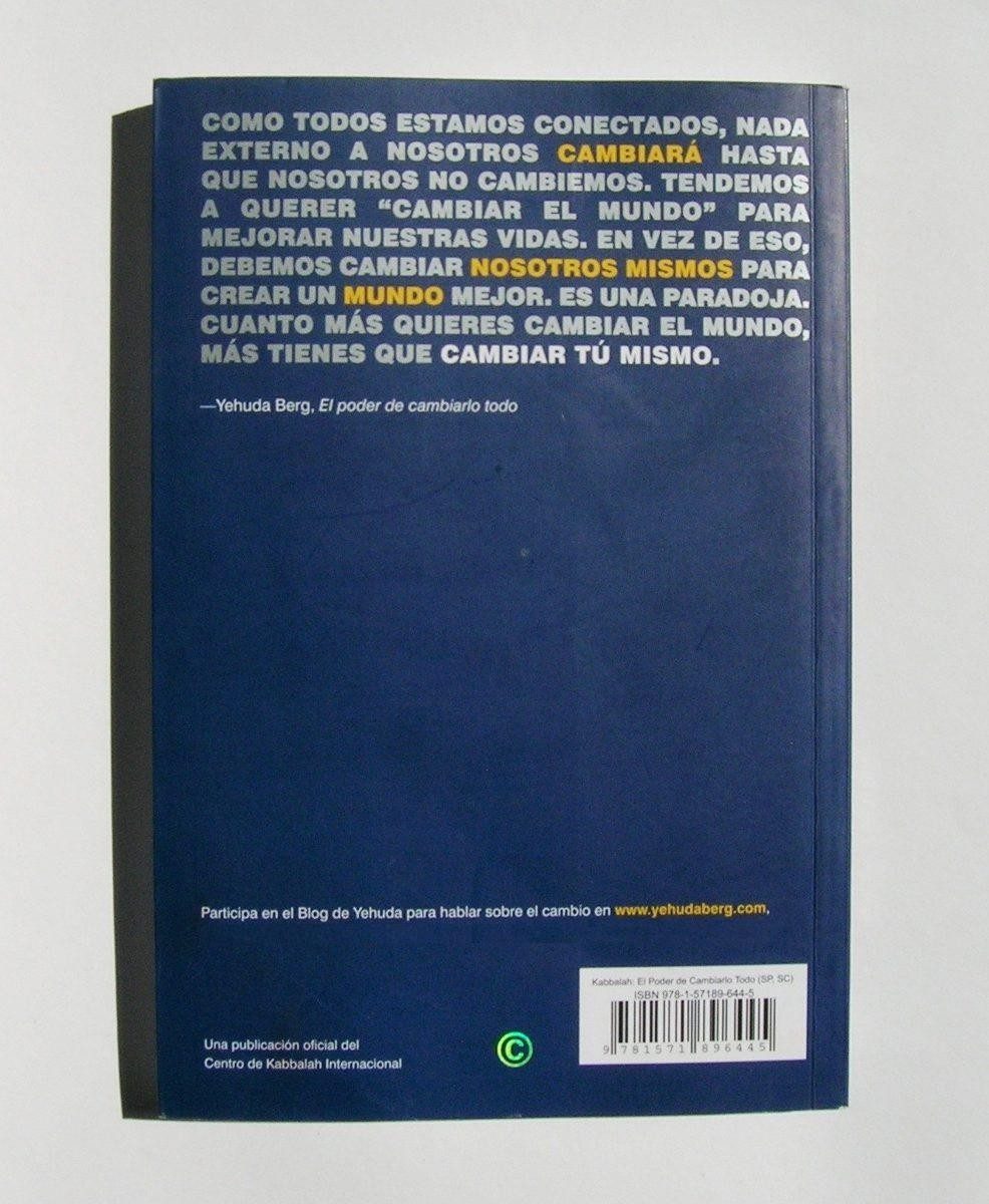 yehuda berg kabbalah el poder de cambiarlo todo libro 2013. Cargando zoom.
