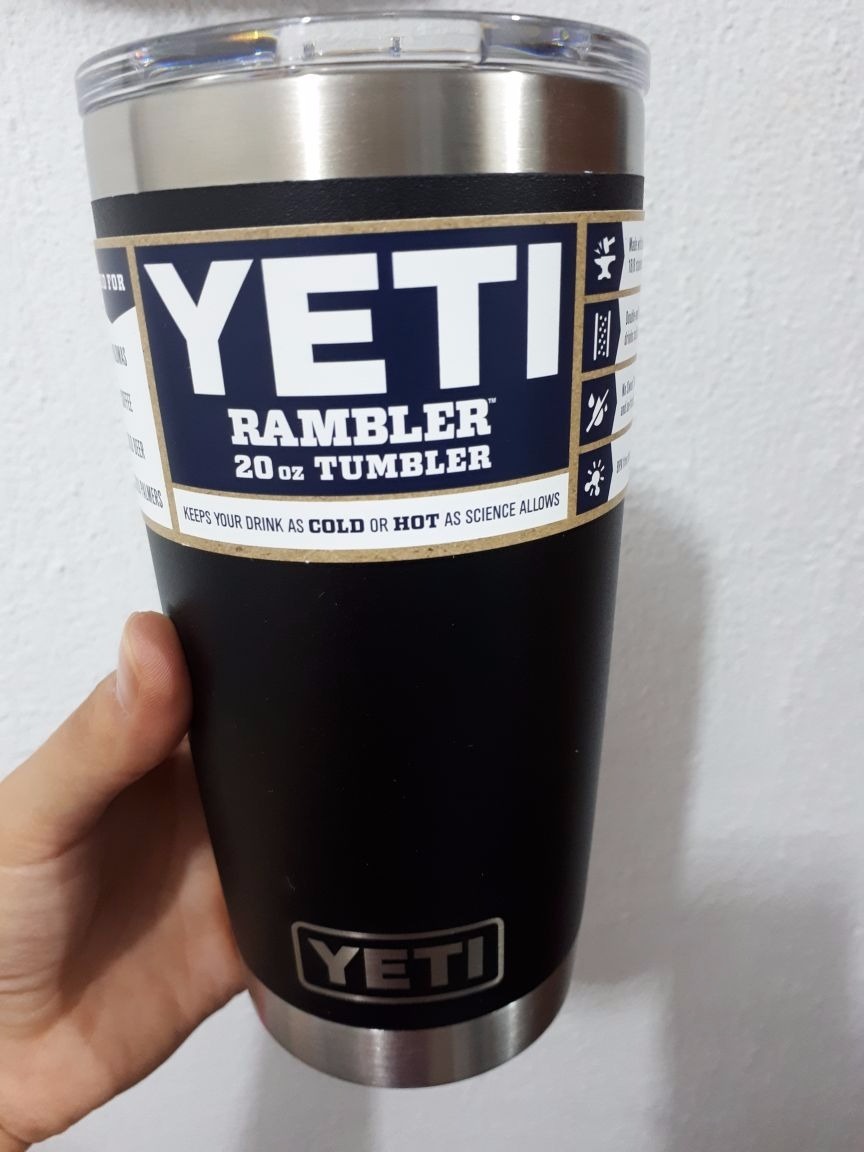 Yeti 20 Oz Negro Vaso Rambler Cafe Bebida - $ 1,099.00 en ...