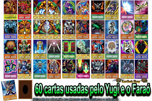 Yu-gi-oh Super Deck Yugi 60 Cartas Famosas E Raras - R$ 72 