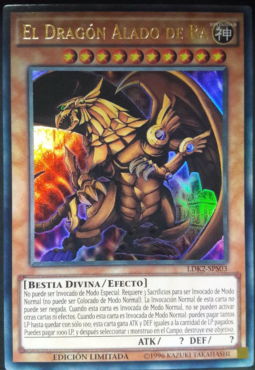 Yugioh 3 Dioses Egipcios Slifer, Ra, Obelisko Ultra Raros 