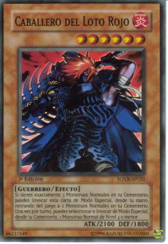 Yugioh * Caballero Del Loto Rojo (sovr-sp032) 1a * Yu Gi 