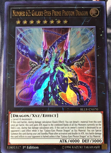 Yugioh Number 62: Galaxy-eyes Prime Photon Dragon Ultra 