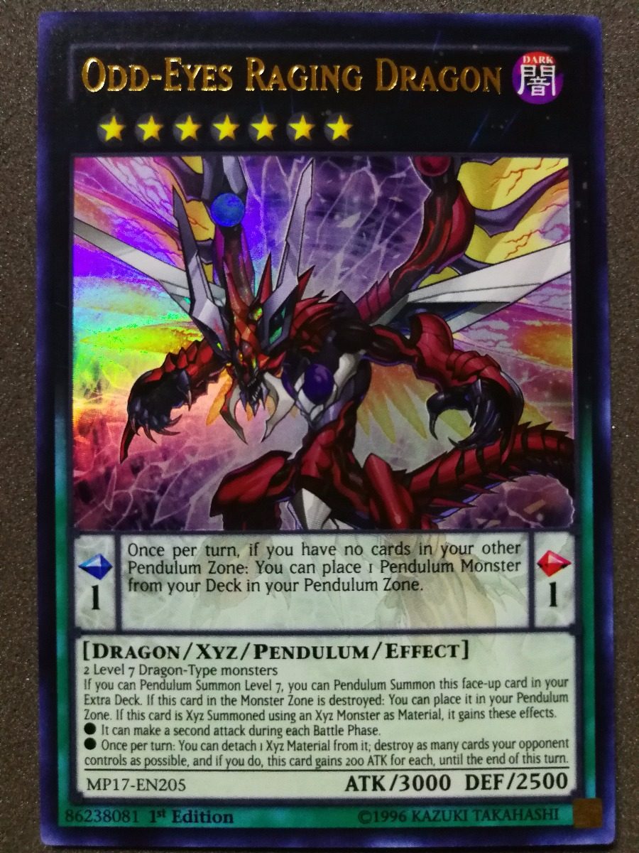 Yugioh Odd-eyes Raging Dragon / Dragón Furioso De Ojos 