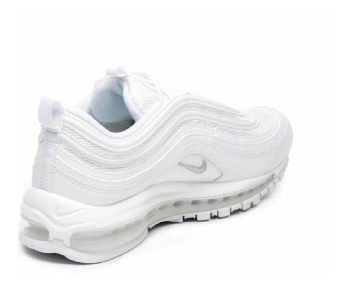 Zapatilla Nike Air Max 97 Total White, Enumeración De Hombre Zapatilla Nike Air Max 97 Blanca, Enumeración De Hombre