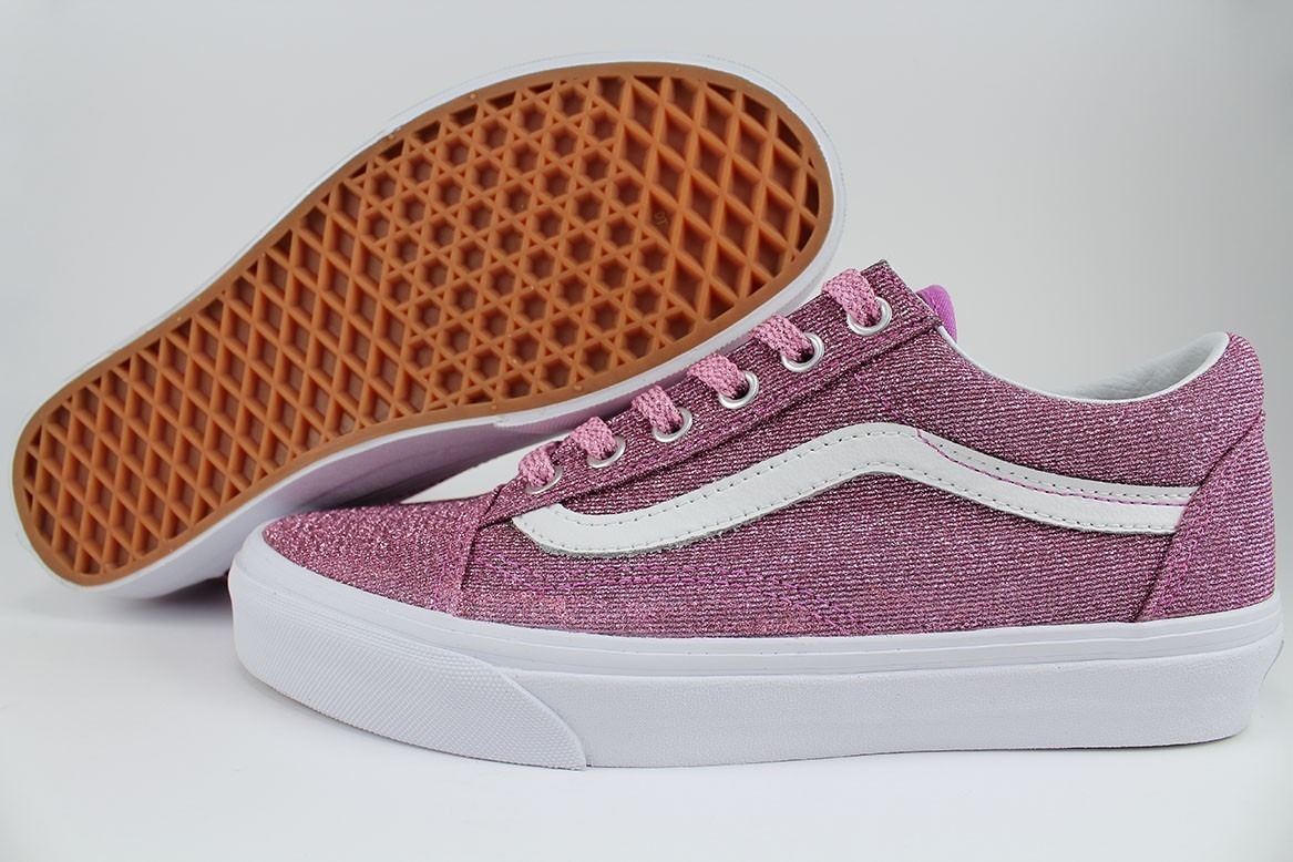 vans lurex glitter pink