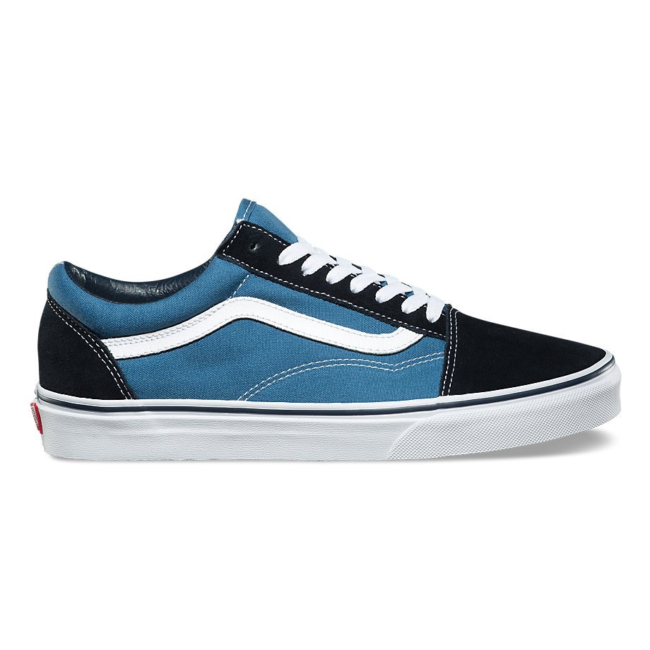 vans azul y negro