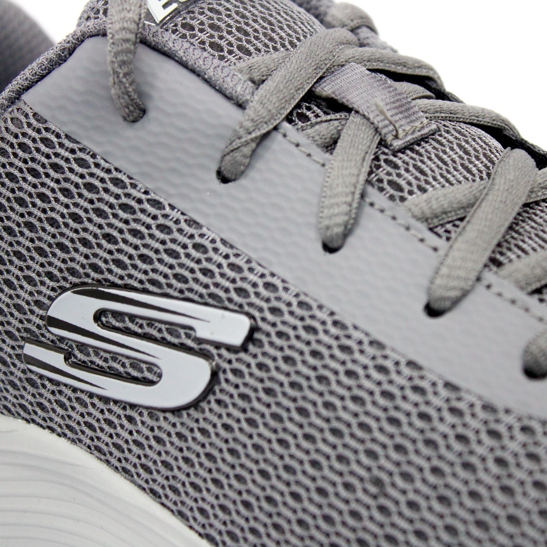 skechers lace up sneakers mujer gris