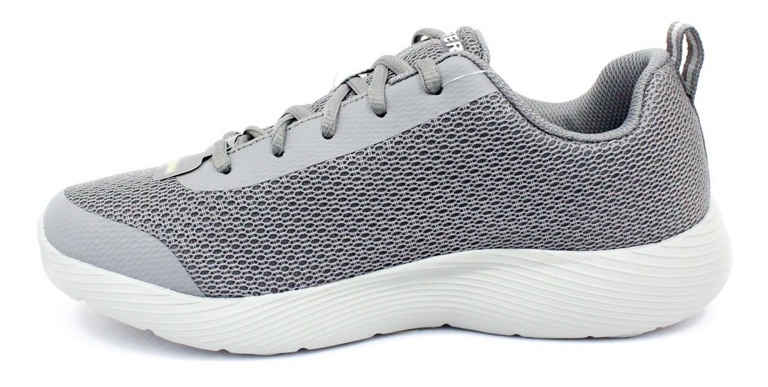 skechers lace up sneakers mujer gris