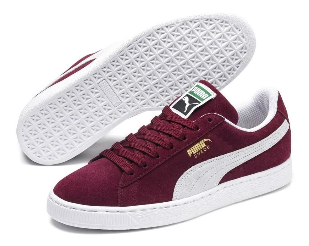 puma suede bordo