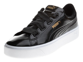 zapatilla vikky stacked sd negro puma