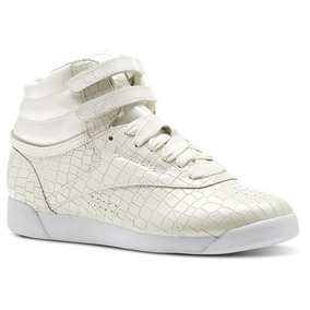 reebok freestyle mujer beige