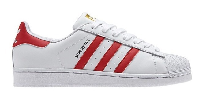 Zapatillas adidas Superstar Blanco Rojo Zapatillas adidas Superstar Blanco Rojo
