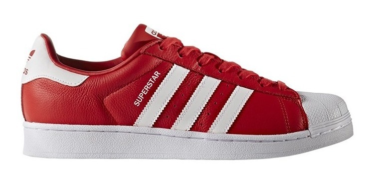 adidas superstar rojos con blanco