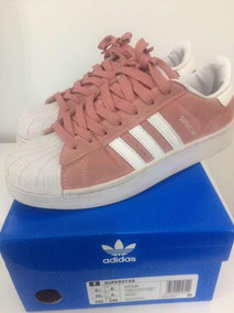 adidas rosa y dorado