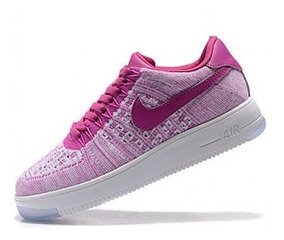 nike air force flyknit rosa