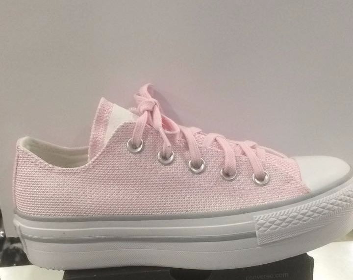 converse all star platform rosa