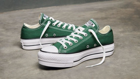 converse verdes plataforma