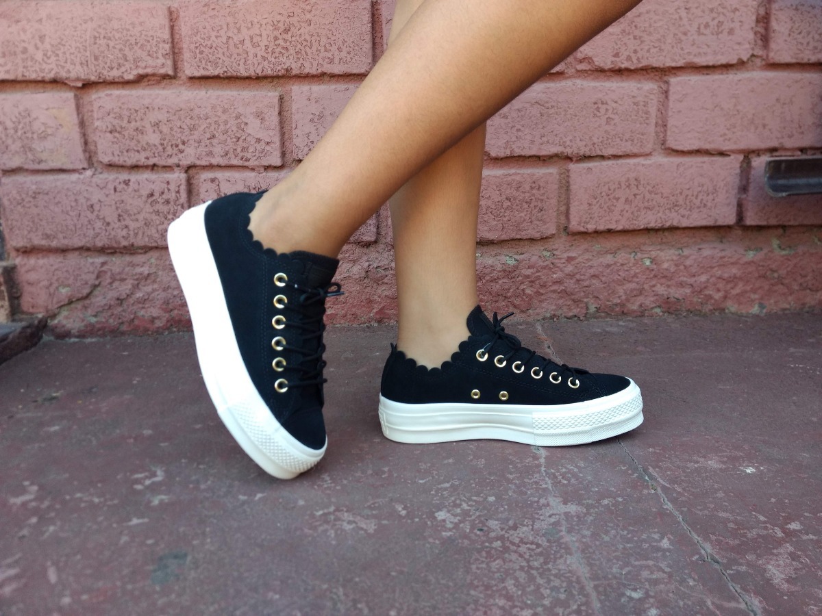 zaptillas converse plataforma negro zaptillas converse plataforma negro