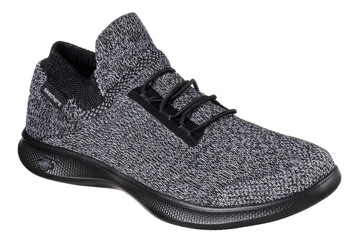 skechers go step hombre negro