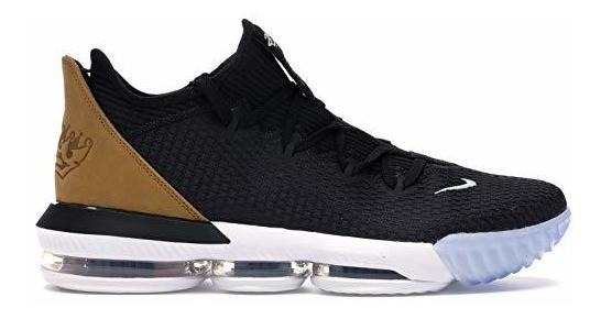 Zapatillas De Baloncesto Nike Lebron 16 Low Negro / Dorado / - $ 1.339.990  en Mercado Libre