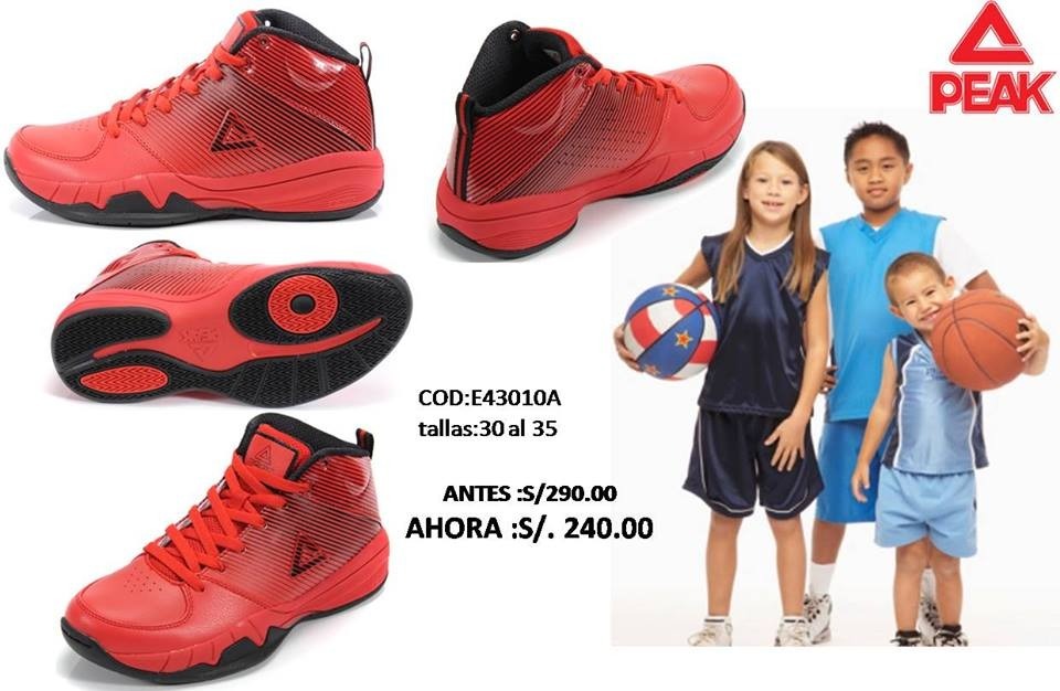 zapatos de basketball para niños