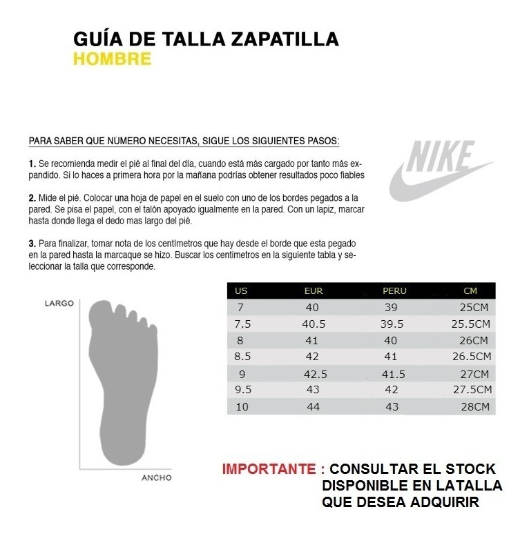 Tabla De Tallas Zapatillas Nike Hombre GET 52% OFF,