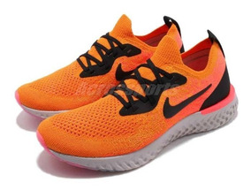 nike epic react flyknit naranja