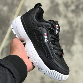 fila disruptor hombre negras fila disruptor hombre negras